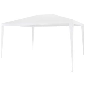 vidaXL Party Tent | White | Polyethylene roof and steel frame | 3x4 metres