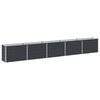 vidaXL Raised Garden Bed Anthracite 400 x 40 x 55 cm cold-rolled steel