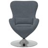 vidaXL Egg Chair Dark Grey Velvet