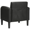 vidaXL Sofa Chair with Armrests Black 54 cm Faux Leather