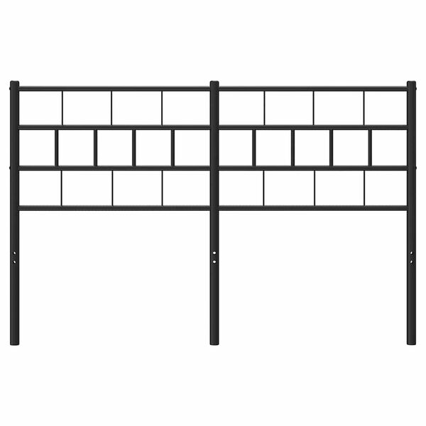 vidaXL Metal Replace Headboard Black 135 cm