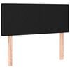 vidaXL LED Headboard Black 100 cm Fabric