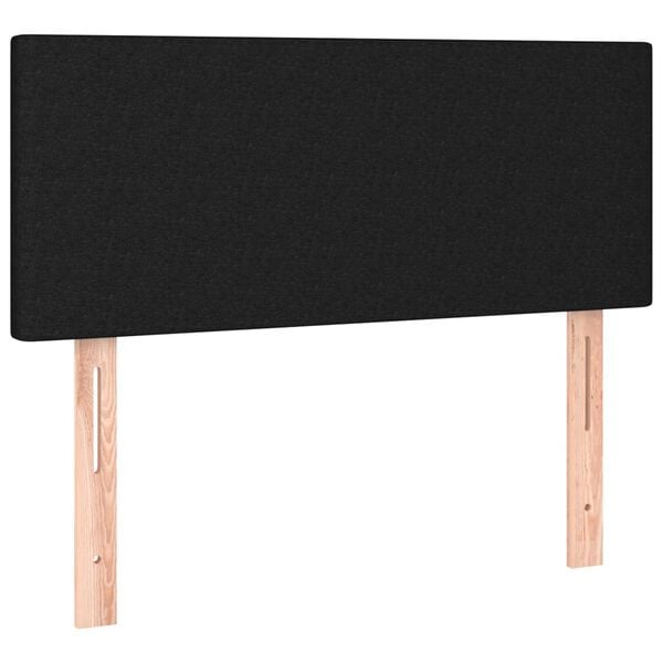 vidaXL LED Headboard Black 100 cm Fabric