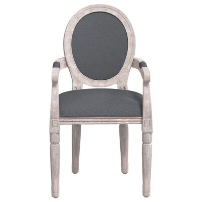 vidaXL Dining Chair Dark Grey 54x56x96.5 cm Fabric