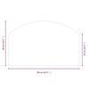 vidaXL Fireplace Glass Plate 80x50 cm