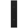 vidaXL Apothecary Cabinet Black oak 40 x 41 x 174.5 cm Engineered wood