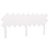 vidaXL Bed Headboard White 178x3x80,5 cm Solid Wood Pine