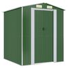 vidaXL Garden Shed Green 192x191x223 cm Galvanised Steel