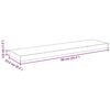 vidaXL Floating Wall Shelves 4 pcs Grey 90x23.5x3.8 cm MDF