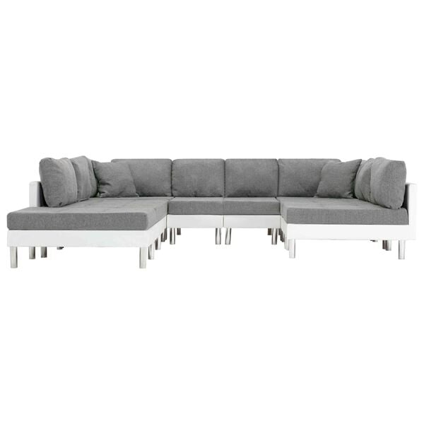 vidaXL Sofa White Artificial Leather