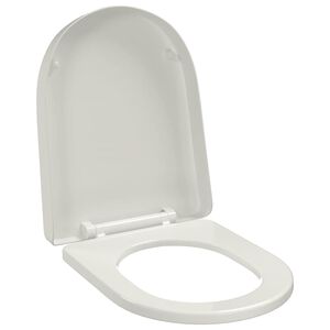 White Soft-close Toilet Seat Square