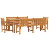 vidaXL 5 Piece Garden Dining Set Solid Wood Teak