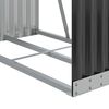 vidaXL Log Holder Anthracite 80x45x190 cm Galvanised Steel
