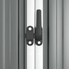 vidaXL Garden Tool Shed Grey 161x89x161 cm Galvanised Steel