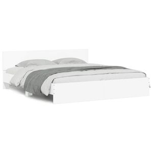 vidaXL Bed Frame without Mattress White 180x200 cm