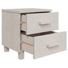 vidaXL Bedside Cabinet HAMAR White 40x35x44.5 cm Solid Pinewood