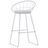 vidaXL Bar Stools 2 pcs White Faux Leather