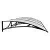vidaXL Door Canopy Black 350x100 cm Polycarbonate