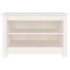 vidaXL Shoe Bench White 70x38x45.5 cm Solid Wood Pine