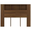 vidaXL Headboard Cabinet Brown Oak 140x18.5x104.5 cm