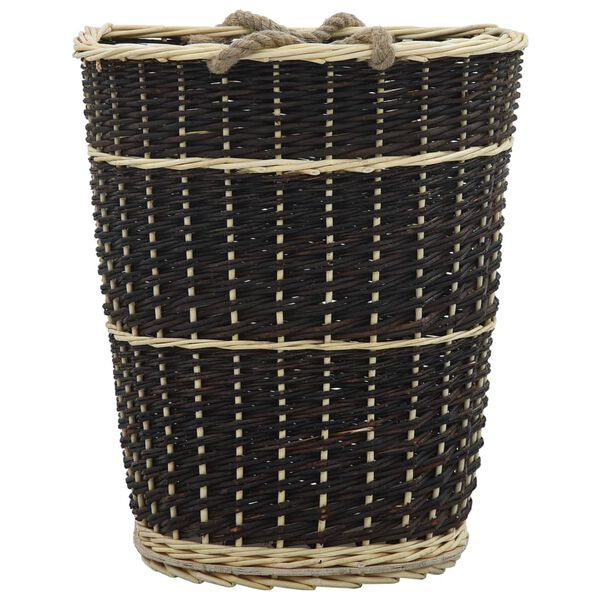 vidaXL Firewood Backpack with Carrying Belts 50x44x58 cm Natural Willow