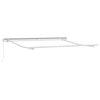 vidaXL Awning Manual White 3.5 x 2.5 m Metal