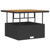 vidaXL Garden Dining Set Black Poly rattan