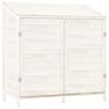 vidaXL Garden Shed | White | Solid fir wood | Small | Garden Shed | Rectangular