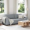 vidaXL 3-Seater Sofa&nbsp;Light Grey 220x77x82 cm Fabric