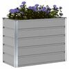 vidaXL Planter Light Grey 100 x 50 x 77 cm Galvanised Steel