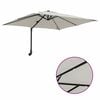 vidaXL Garden Parasol Sand 248.5 x 247.5 x 160 cm Polyester and Steel