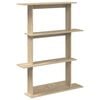 vidaXL Wall Shelf Sonoma Oak 100 x 20 x 126 cm Engineered Wood