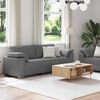 vidaXL Sofa Set 2 pcs Dark grey 219 x 77 x 82 cm Fabric
