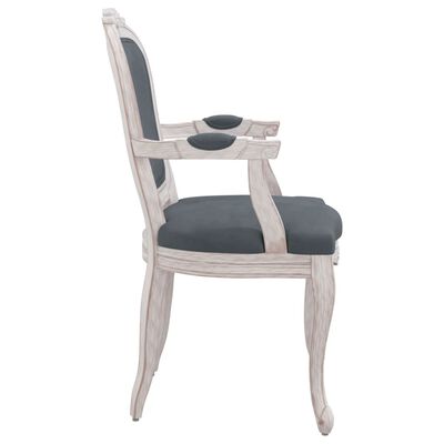 vidaXL Dining Chairs 2 pcs Dark Grey 62x59.5x100.5 cm Velvet