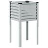 vidaXL Garden Planter 45x45x88 cm Galvanised Steel