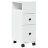 vidaXL Narrow Bathroom Cabinet | White | Engineered wood | Slim