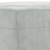 vidaXL Footstool Light Grey 60x50x41 cm Velvet