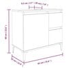 vidaXL Bathroom Cabinet Sonoma Oak 65x33x60 cm Engineered Wood