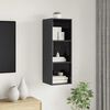 vidaXL Wall-mounted TV Cabinet High Gloss Grey 37x37x107 cm Engineered Wood