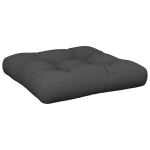 vidaXL Pallet Cushion Black 60x60x12 cm Fabric