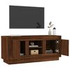 vidaXL TV Cabinet Brown Oak 102x35x45 cm Engineered Wood