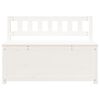 vidaXL Bench White 110x41x76.5 cm Solid Wood Pine