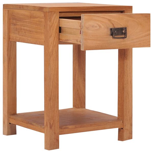 vidaXL bedside Cabinet 35x35x50 cm Solid Teak Wood