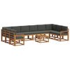 vidaXL Outdoor Sofa Set 11 pcs Natural and Anthracite