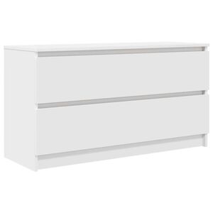 vidaXL TV Cabinet White 100x35x54 cm Engineered Wood