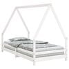 vidaXL Kids Bed Frame White 90x190 cm Solid Wood Pine