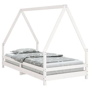 vidaXL Kids Bed Frame White 90x190 cm Solid Wood Pine