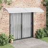 vidaXL Door Canopy Grey 300x100 cm PC
