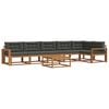 vidaXL Outdoor Sofa Set 7 pcs Natural and Anthracite