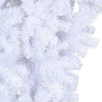 vidaXL Upside-down Artificial Christmas Tree with Stand White 120 cm